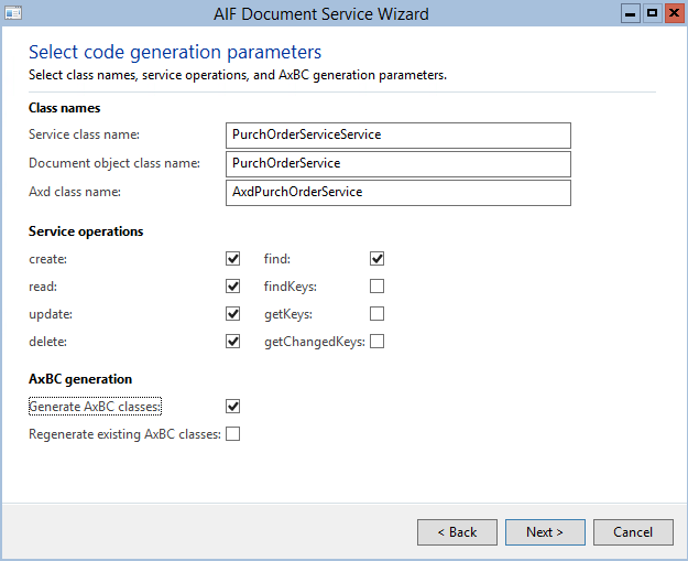 CRUD Purchase order using AIF in Dynamics AX 2012 R3