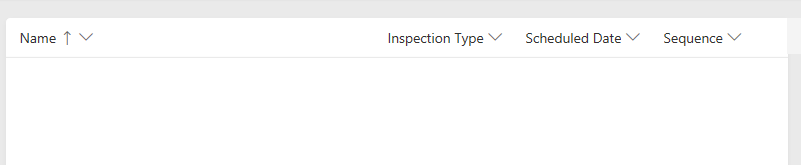 Active inspections view - screenshot