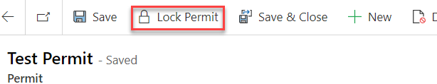 Lock permit button - screenshot