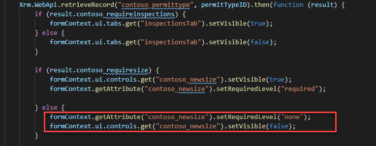 Remove requirement and hide column script - screenshot