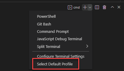 Select default shell