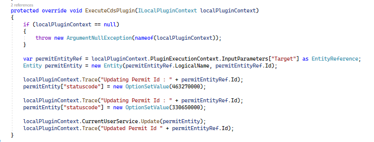 Execute plugin method - screenshot