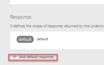 Add default response - screenshot