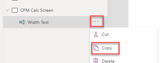 Copy input text - screenshot