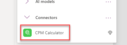 CPM Calculator connector - screenshot