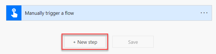 Add new step - screenshot
