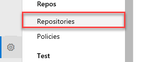 Repositories - screenshot