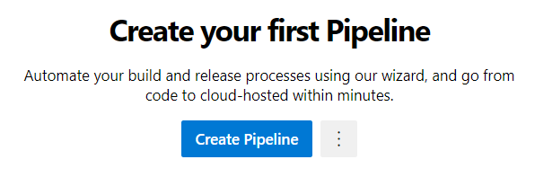 Create new pipeline - screenshot