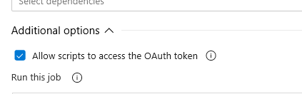 Allow scripts to access OAuth Token - screenshot