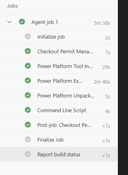 Job tasks - screenshot